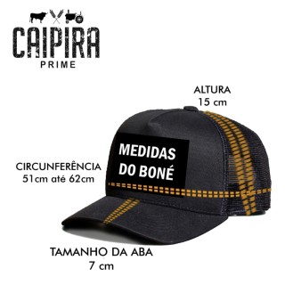 Boné Caipira Prime Original Texas Preto